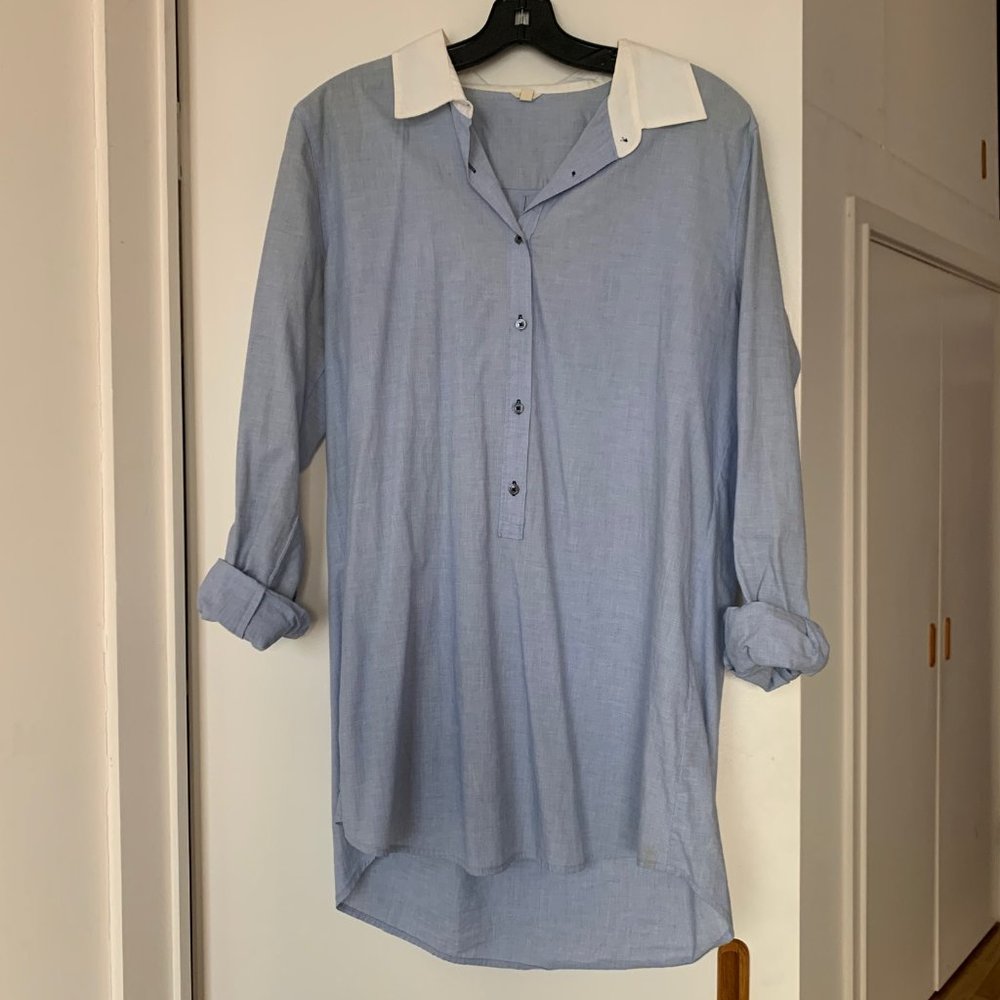 J. Crew Button Down Shirt Dress / Tunic Top